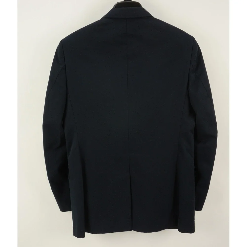 Banana Republic Tessuti Sondrio Men's 38R  Dark Blue Twill Cotton Vented Blazer‎